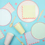 Pastel And Neon Edge Party Plates, thumbnail 3 of 3