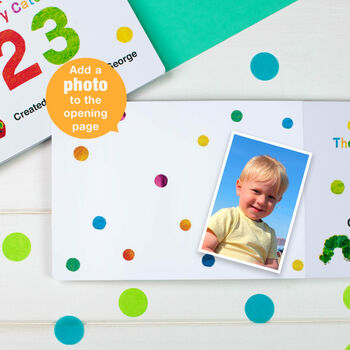 Personalised Very Hungry Caterpillar Board Book – 123, 5 of 9