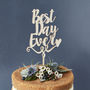 Best Day Ever Decorative Wooden Cake Topper, thumbnail 2 of 4