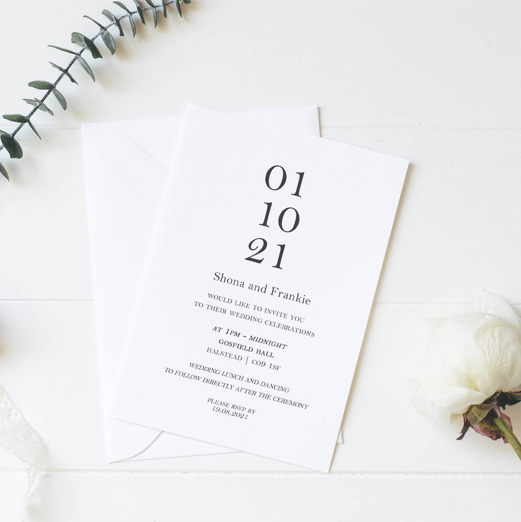 Image of 10 Modern Love Wedding Invitations