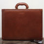Personalised Luxury Leather Attaché Case. 'The Scanno', thumbnail 1 of 12