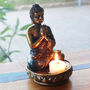 Buddha Candle Holder Red Medium, thumbnail 4 of 9