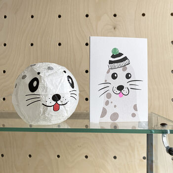 Seal Paper Balloon Greeting Card, 2 of 4