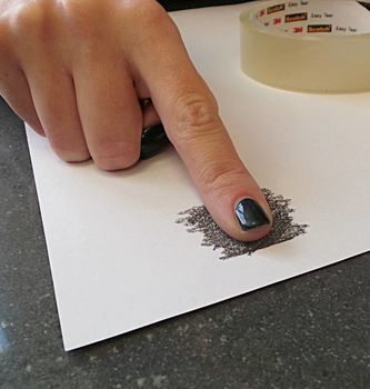 Inked Monogram Square Fingerprint Cufflinks, 8 of 12