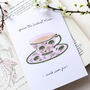 Tea Cup Mothers Day Card, thumbnail 3 of 3