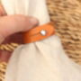 Slim Leather Napkin Rings, thumbnail 6 of 7