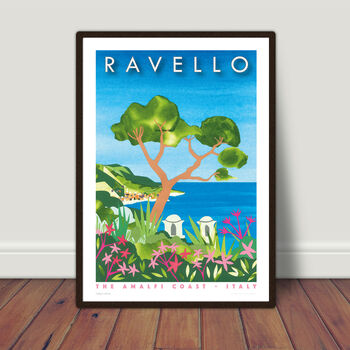 Ravello, Italy Travel Print, Can Be Personalised, 2 of 3