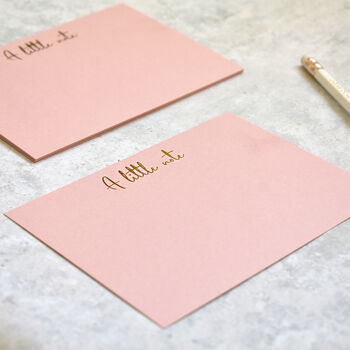Pack Of Eight Gold Foiled Note Cards, 2 of 4