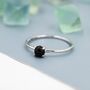 Black Onyx Ring In Sterling Silver, thumbnail 1 of 12