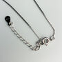 Sterling Silver White Crystal Pendant Necklace, thumbnail 4 of 5