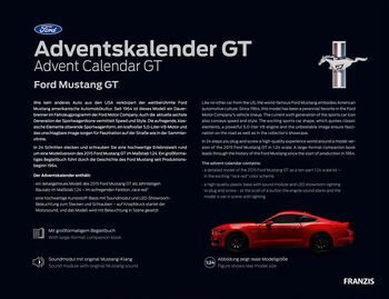 Ford Mustang Gt Advent Calendar, 5 of 5