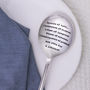 'Recipe Of Love' Vintage Silver Plated Table Spoon, thumbnail 1 of 3