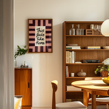 This Feels Like Home Striped Hand Painted Wall Print, 2 of 7