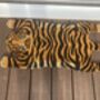 Tiger Shaped Coir Door Mat – 74x38cm Orange And Black, thumbnail 3 of 4