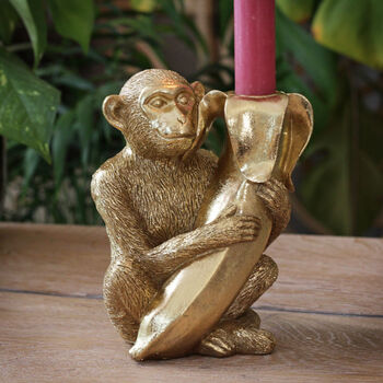 Monkey And Banana Candle Holder, 8 of 8
