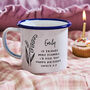 Enamel Personalised Birth Flower Mug, thumbnail 1 of 5