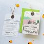 Tuscany Save The Date Luggage Tag, thumbnail 1 of 4