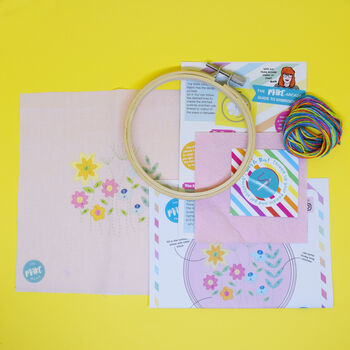 Spring Meadow Embroidery Craft Kit, 6 of 6