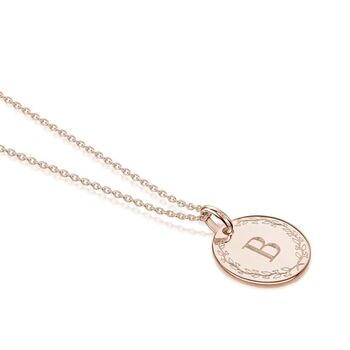 Personalised Wreath 18 K Rose Gold Plated Necklace, 3 of 12
