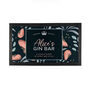 Personalised Blooming Gin Bar Mat, thumbnail 5 of 5