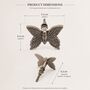 Vintage Monarch Butterfly Brass Knob, thumbnail 5 of 9