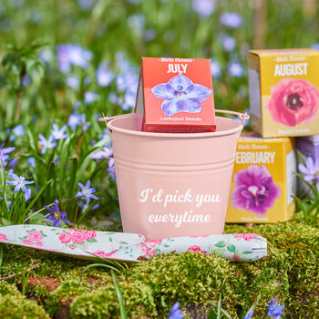 Personalised Grow Your Own Birth Flower Bucket Gift, 3 of 4