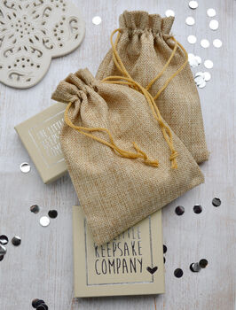 Small Hessian Gift Bag, 2 of 3