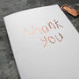 Thank You Kids Style Hand Foiled Card, thumbnail 1 of 3