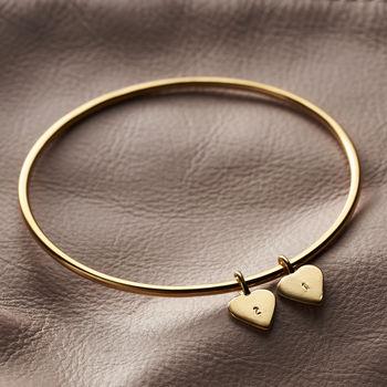 Personalised Heart Tag Bangle, 9 of 11
