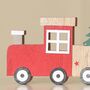 Wooden Train Christmas Decoration, thumbnail 3 of 5