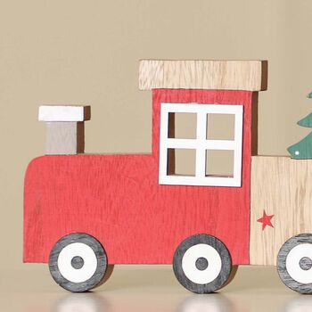 Wooden Train Christmas Decoration, 3 of 5