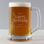 Personalised Merry Christmas Pint Glass, thumbnail 3 of 3