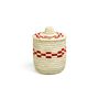 Nanjoon Chequerboard Round Handwoven Basket, thumbnail 1 of 6