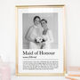 Personalised Maid Of Honour Gift, Wedding Thank You, thumbnail 1 of 6