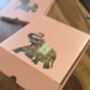Elephant Print Stationery Gift Set, Keepsake Box, thumbnail 6 of 9