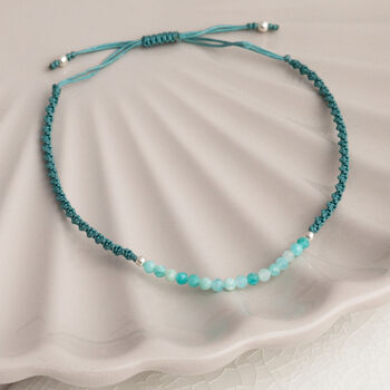 Sterling Silver Gemstone Friendship Bracelet, 7 of 11