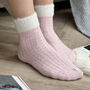 Embroidered Icon Cosy Cuff Socks, thumbnail 5 of 6