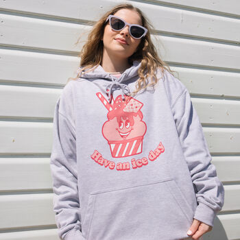 Have An Ice Day Women's Ice Cream Graphic Hoodie, 3 of 4