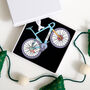 Personalised Bike Christmas Bauble Decoration, thumbnail 2 of 7