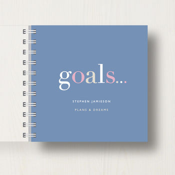 Personalised 'Goals' Bucket List Small Notebook, 6 of 10