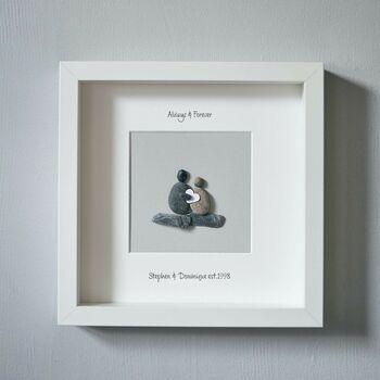 Personalised Natural Grey Pebble Picture, 6 of 7