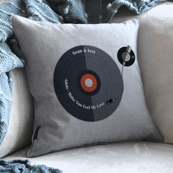 Personalised Vinyl Song Cushion, 2 of 4