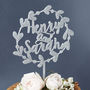 Personalised Floral Couples Wedding Cake Topper, thumbnail 6 of 8