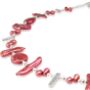 Cleo Modern Pearl Necklace With Sterling Silver Focal Beads, thumbnail 7 of 12