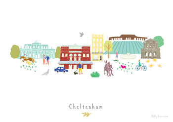 Cheltenham Skyline Cityscape Art Print, 3 of 3