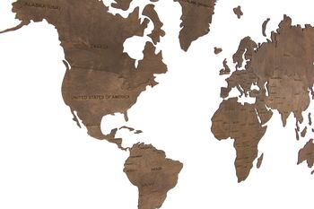 Creative Wooden World Map, 6 of 10