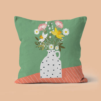 Personalised Family Birth Flowers Cushion, 2 of 7