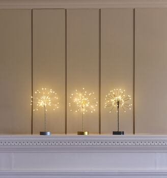 LED Mini Starburst Table Light Silver, 2 of 4