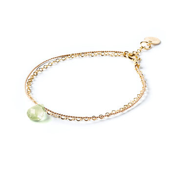 February Amethyst Gold And Silk Birthstone Bracelet, 2 of 6