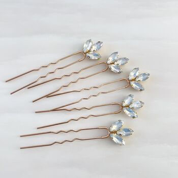 Opal Coloured Hair Pins, 5 of 7